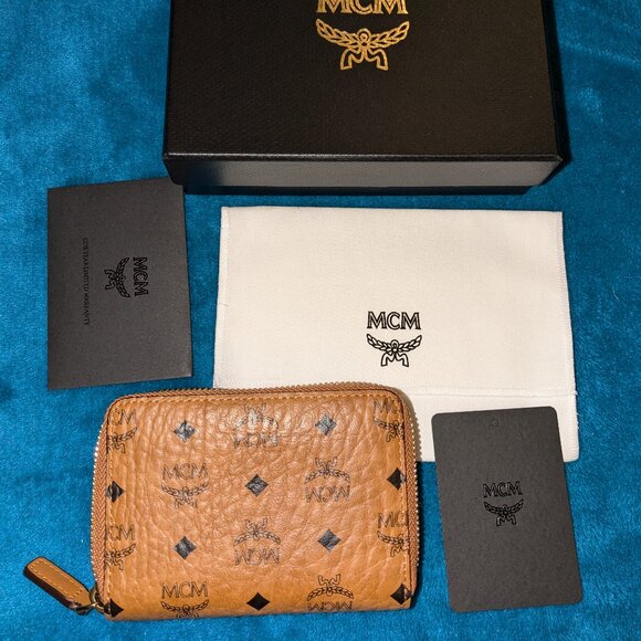 MCM Handbags - MCM Zip Wallet in Visetos Original New in Box